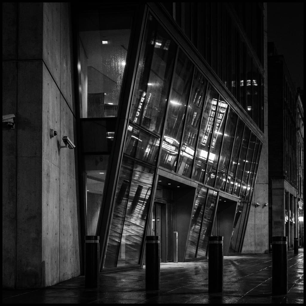 Secure Modern Building Facade